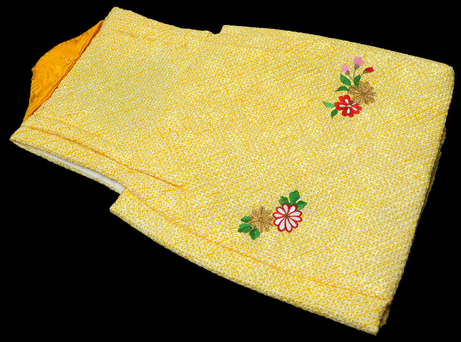 七五三 女児三歳用被布セット正絹 初節句 新品ht319