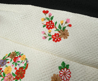 七五三 女児三歳用 被布コート  正絹 絞り 新品ht325