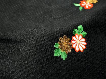 七五三 女児三歳用 被布コート  正絹 絞り 新品ht329