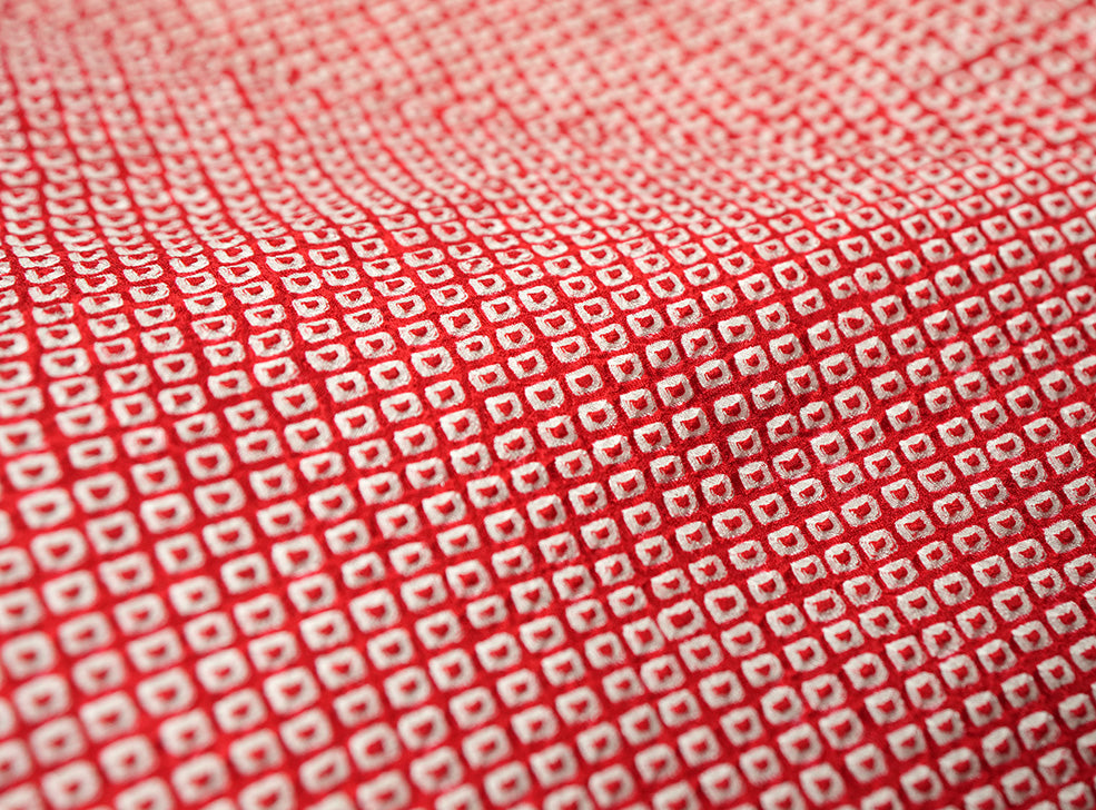 七五三 3歳 女の子 正絹 赤 被布コート 絞り 新品ht330