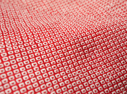 七五三 3歳 女の子 正絹 赤 被布コート 絞り 新品ht330