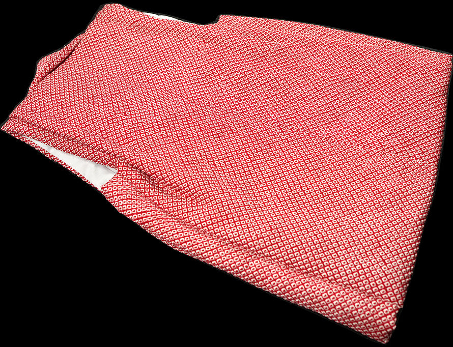 七五三 3歳 女の子 正絹 赤 被布コート 絞り 新品ht330