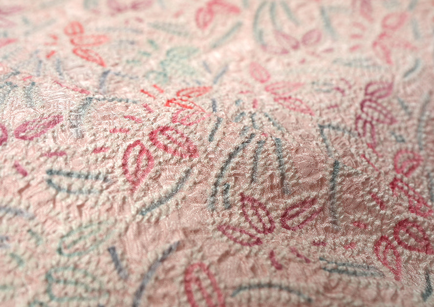 七五三 3歳 女の子 正絹 ピンク 被布コート 絞り 新品ht331