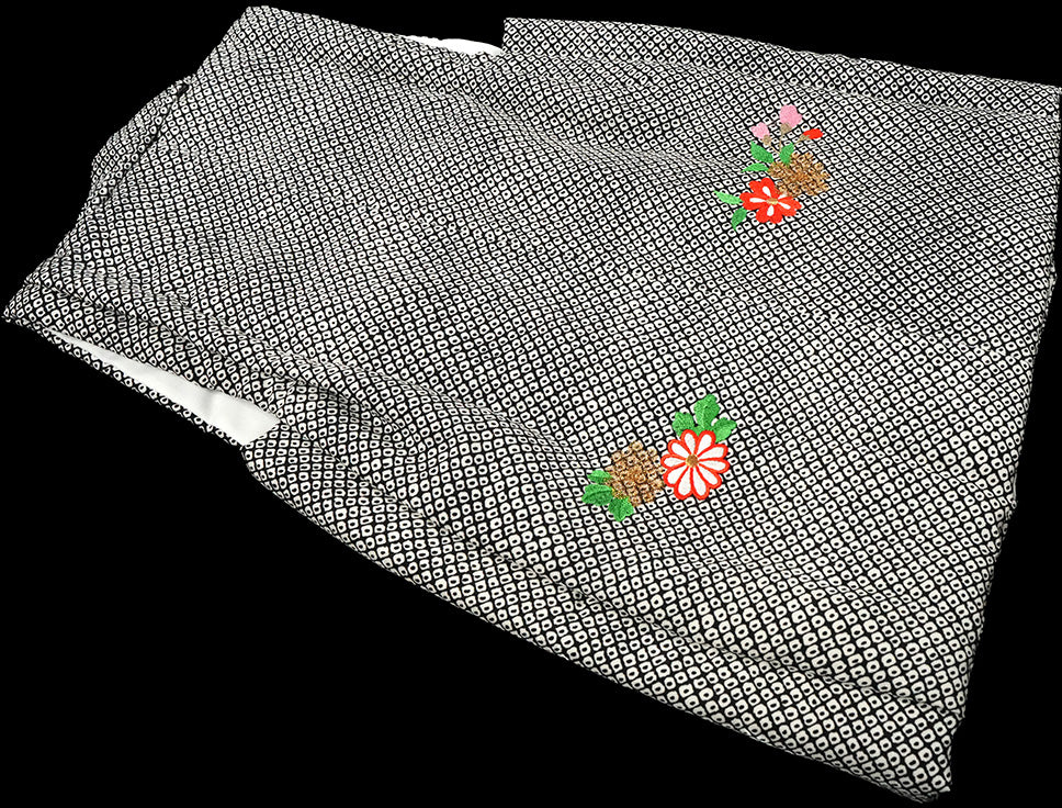 七五三 3歳 女の子 正絹 被布コート 絞り柄 新品ht335