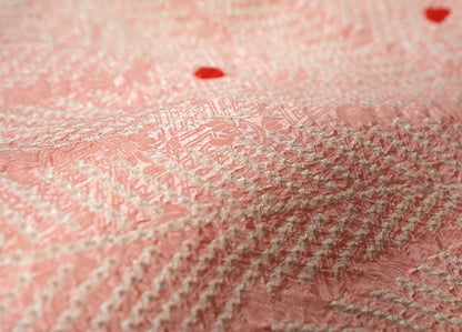 七五三 3歳 女の子 正絹 ピンク 被布コート 絞り 新品ht337