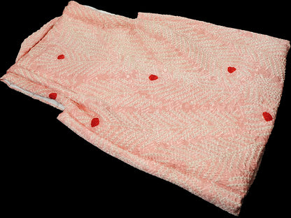 七五三 3歳 女の子 正絹 ピンク 被布コート 絞り 新品ht337