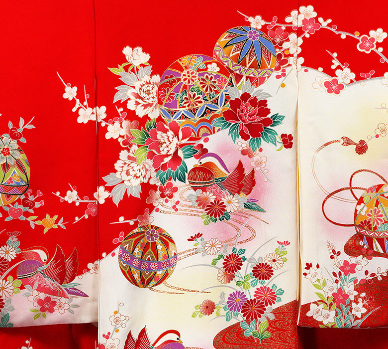 七五三 着物 3歳 女の子 正絹 被布セット 新品73jc1013