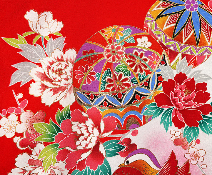 お宮参り 女の子 着物 女児祝着 正絹 のしめ 初着 産着 新品j1013