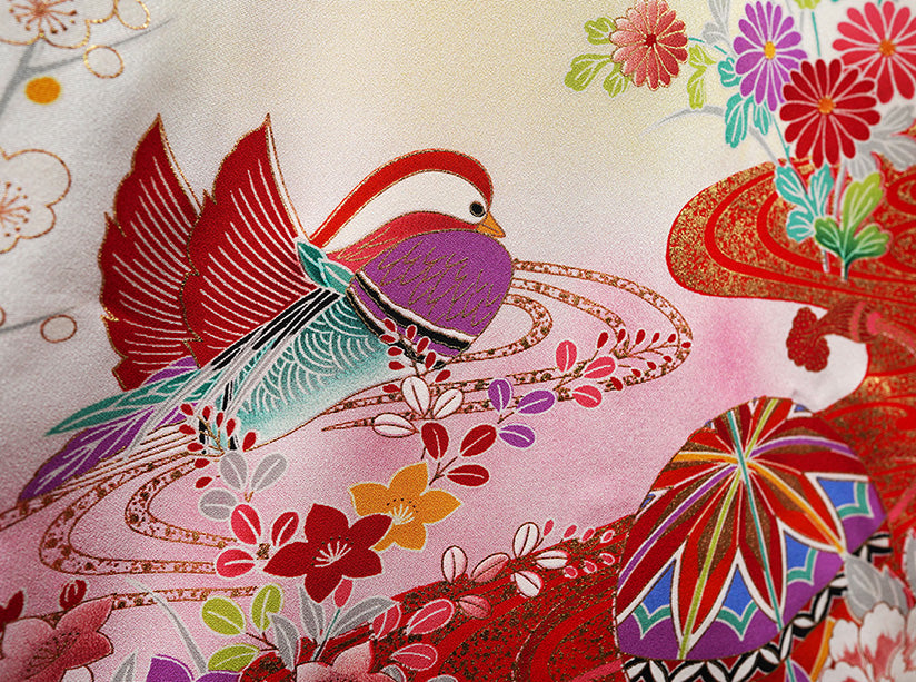 七五三 着物 3歳 女の子 正絹 被布セット 新品73jc1013