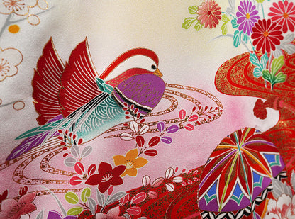 七五三 着物 3歳 女の子 正絹 被布セット 新品73jc1013