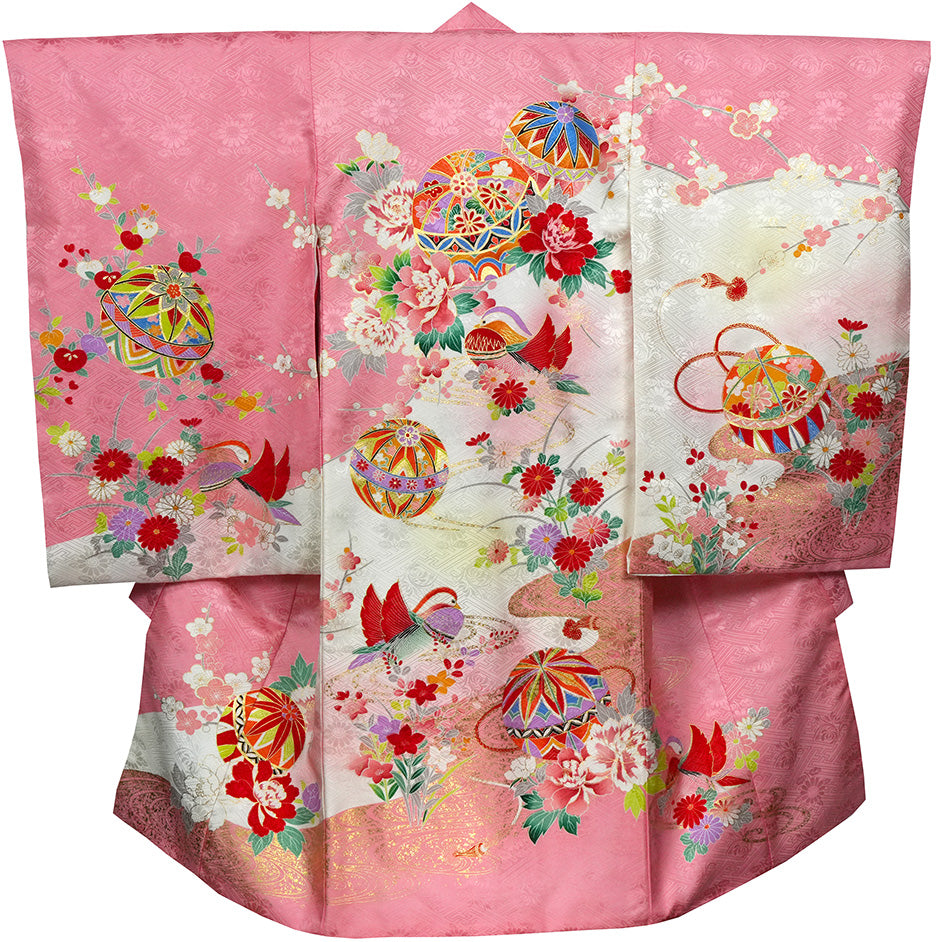 お宮参り 女の子 着物 女児祝着 正絹 のしめ 初着 産着 新品j1015