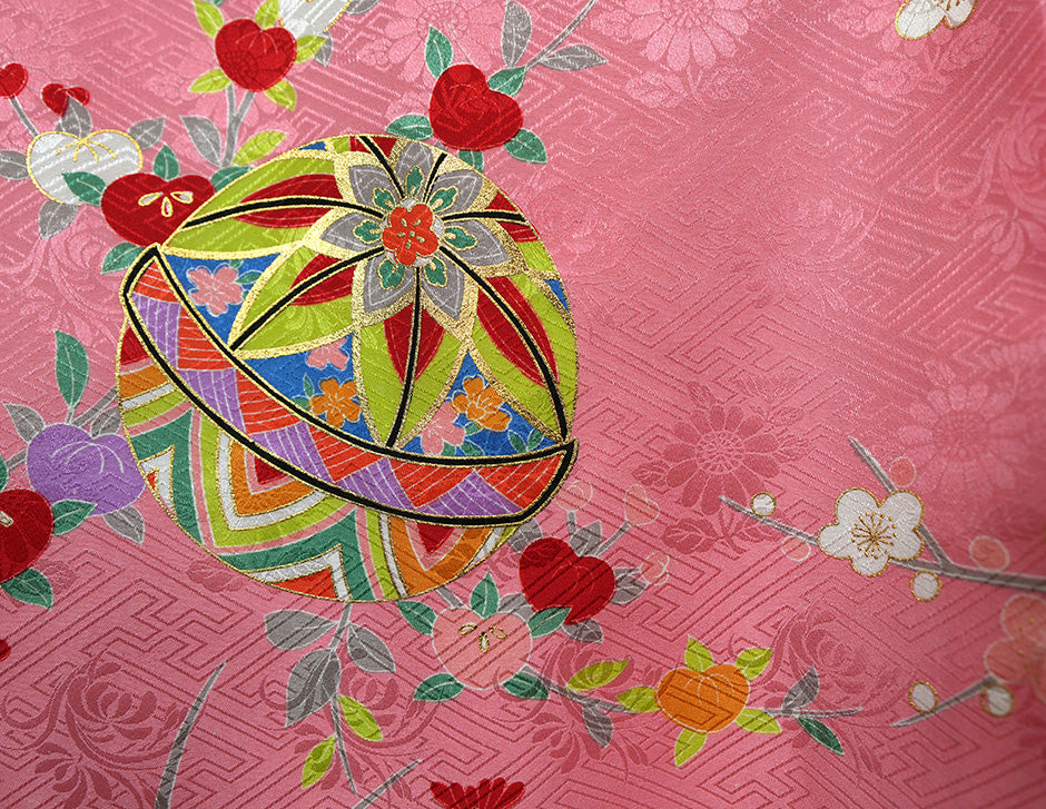 お宮参り 女の子 着物 女児祝着 正絹 のしめ 初着 産着 新品j1015