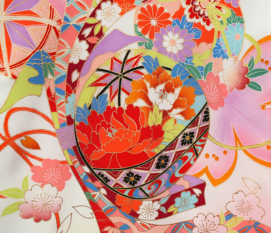 お宮参り 女の子 着物 女児祝着 正絹 のしめ 初着 産着 新品j1207