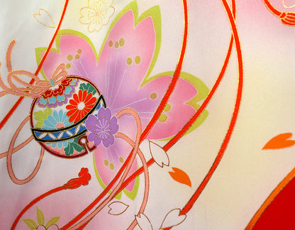 七五三 3歳 女児 女の子 正絹 三歳 被布セット 新品73jb1207