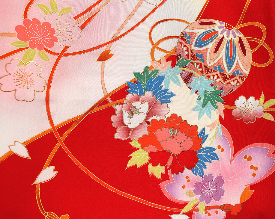 お宮参り 女の子 着物 女児祝着 正絹 のしめ 初着 産着 新品j1207