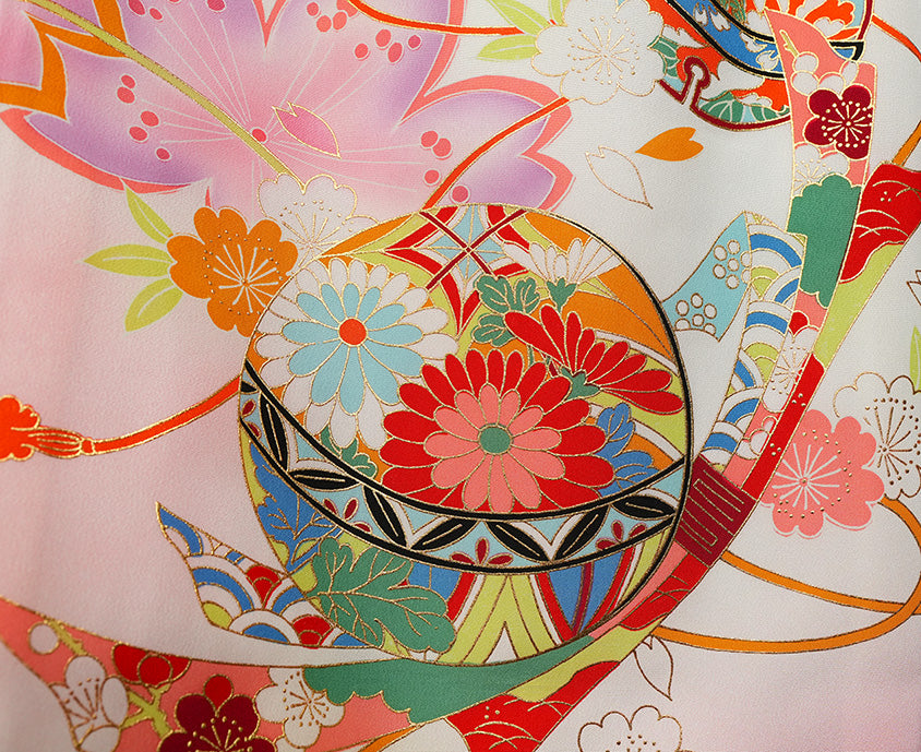 七五三 3歳 女児 女の子 正絹 三歳 被布セット 新品73jb1207