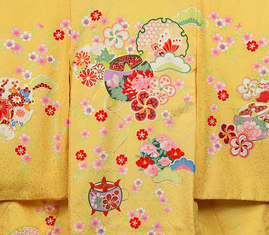 お宮参り 女の子 着物 女児祝着 正絹 のしめ 初着 産着 新品j2035