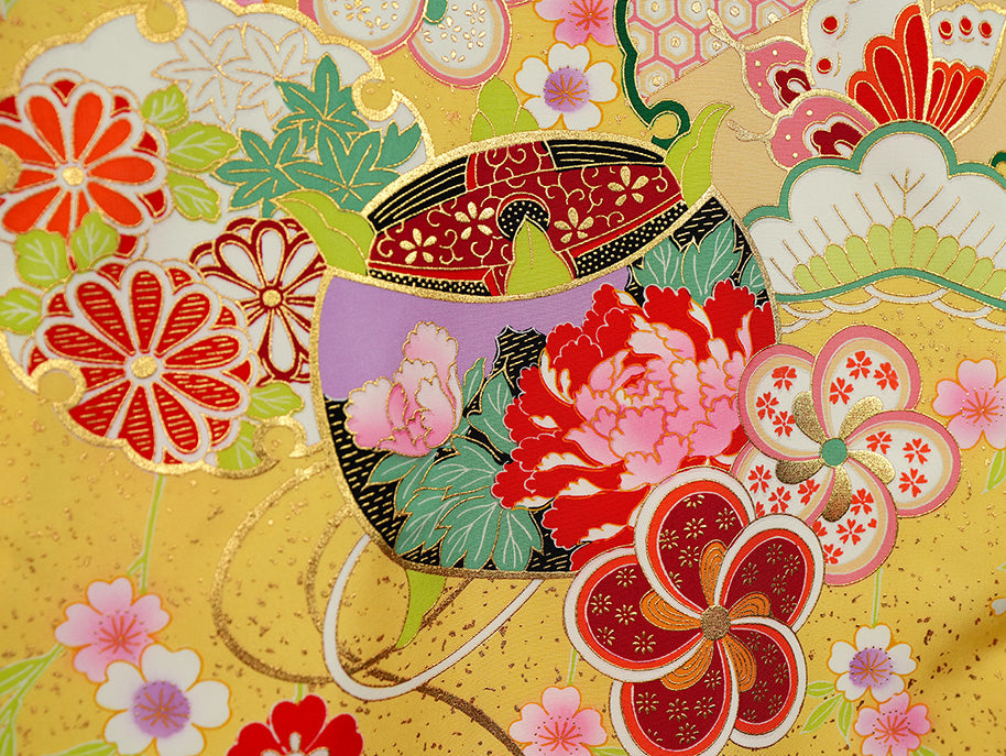 お宮参り 女の子 着物 女児祝着 正絹 のしめ 初着 産着 新品j2035