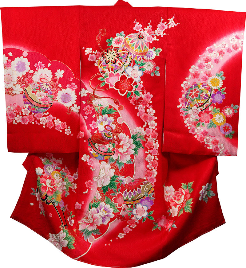 お宮参り 着物 女児祝着 正絹 のしめ 初着 産着 新品j31001