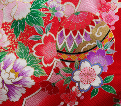 お宮参り 着物 女児祝着 正絹 のしめ 初着 産着 新品j31001