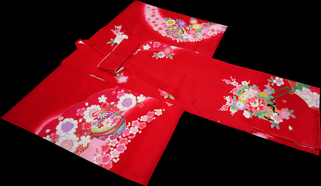 お宮参り 着物 女児祝着 正絹 のしめ 初着 産着 新品j31001