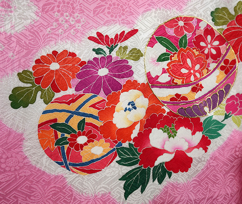 お宮参り 着物 女児祝着 正絹 のしめ 初着 産着 新品j31020