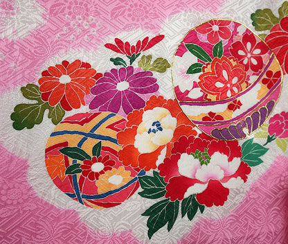 お宮参り 着物 女児祝着 正絹 のしめ 初着 産着 新品j31020