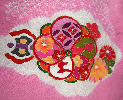 お宮参り 着物 女児祝着 正絹 のしめ 初着 産着 新品j31020