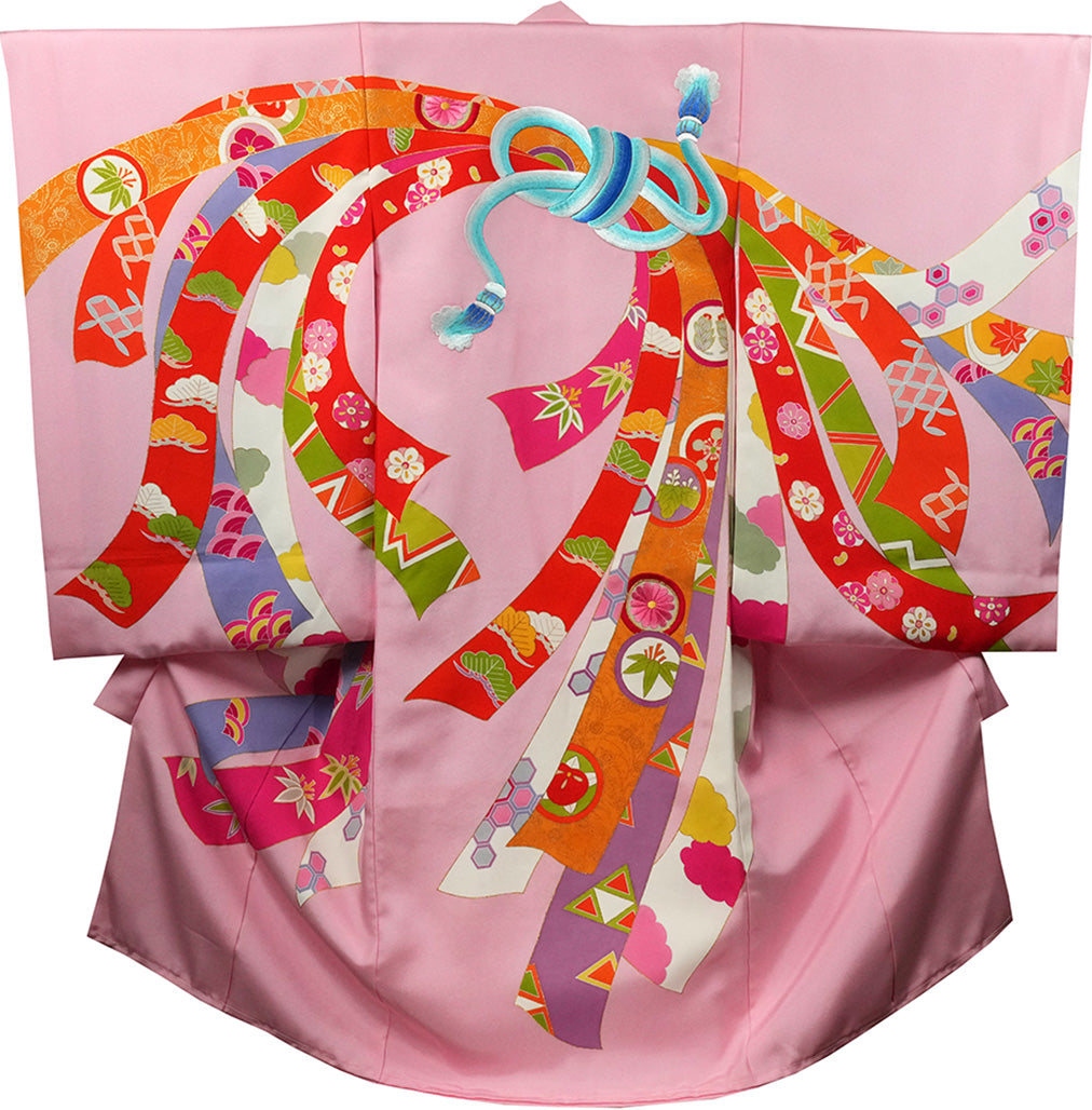 お宮参り 着物 女児祝着 正絹 のしめ 初着 産着 新品j31030