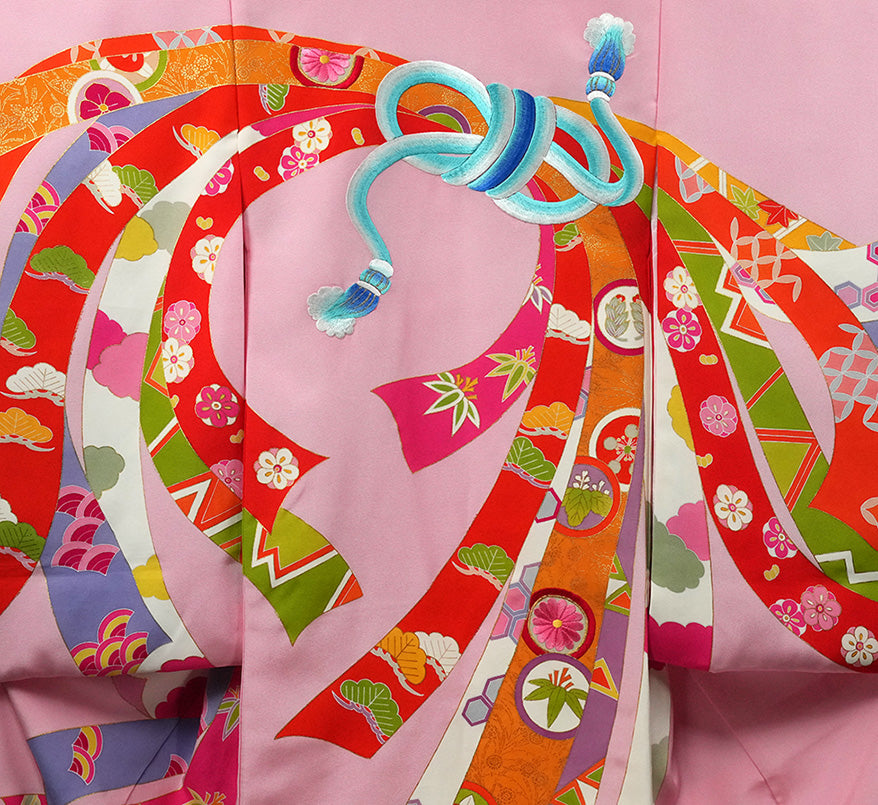 お宮参り 着物 女児祝着 正絹 のしめ 初着 産着 新品j31030