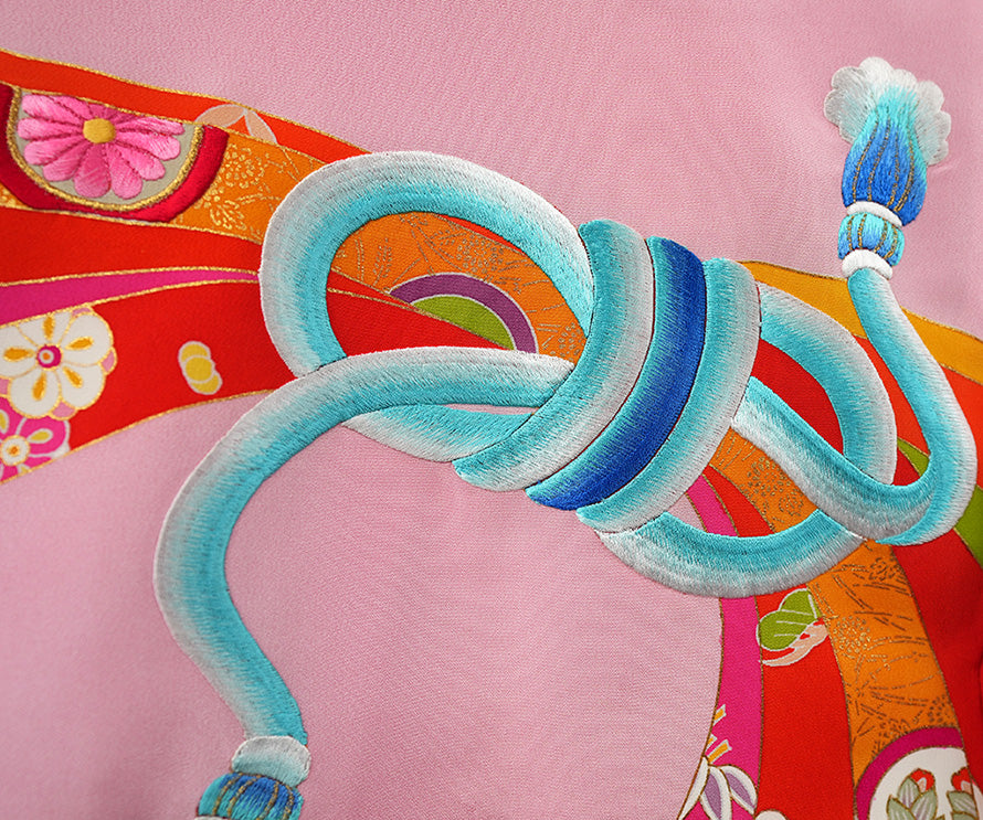 お宮参り 着物 女児祝着 正絹 のしめ 初着 産着 新品j31030