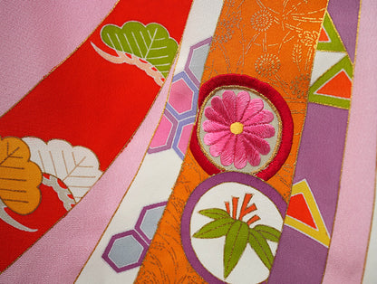 お宮参り 着物 女児祝着 正絹 のしめ 初着 産着 新品j31030