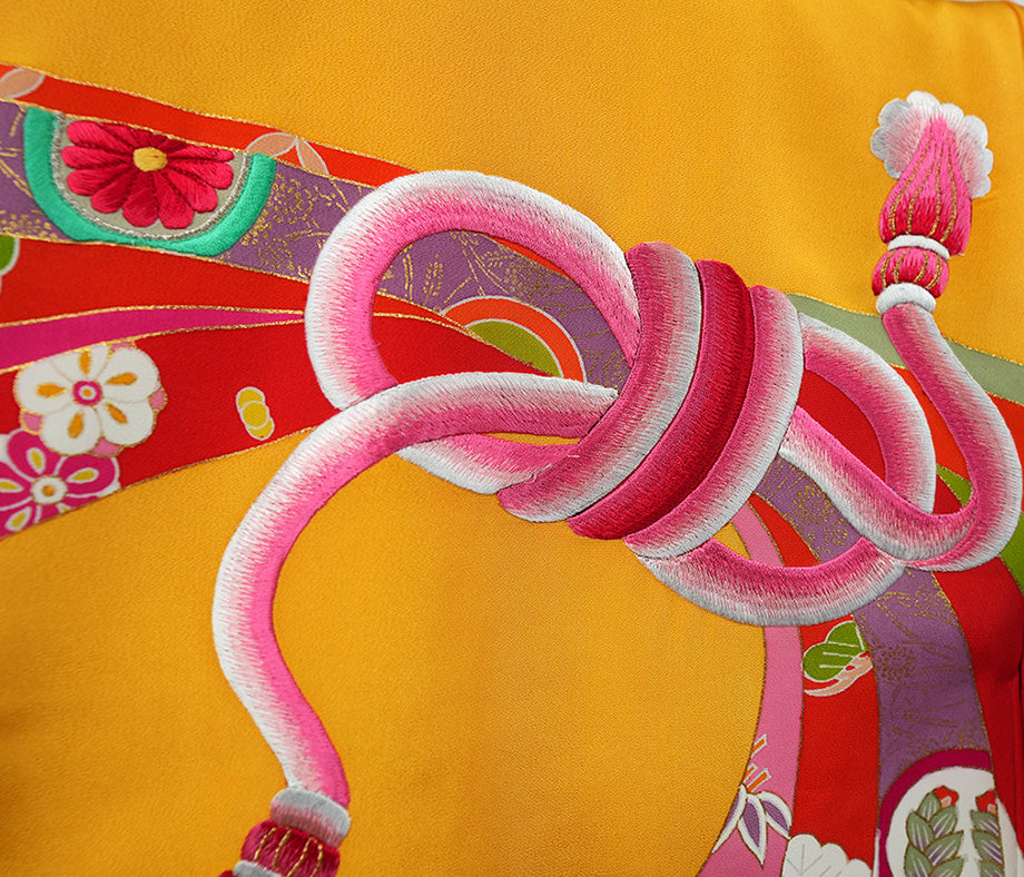 お宮参り 着物 女児祝着 正絹 のしめ 初着 産着 新品j31031