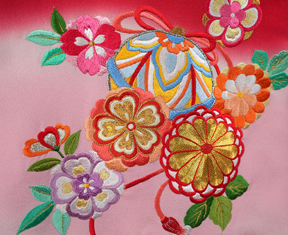 お宮参り 着物 女児祝着 正絹 のしめ 初着 産着 新品j31040