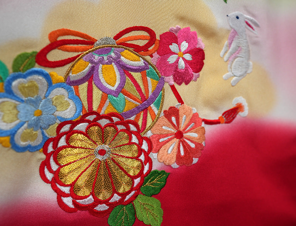 お宮参り 着物 女児祝着 正絹 のしめ 初着 産着 新品j31040