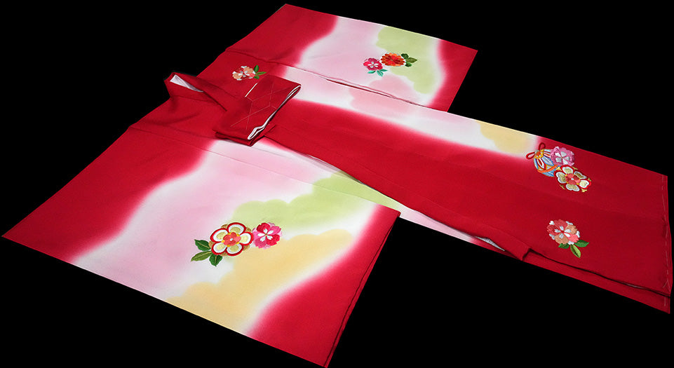 お宮参り 着物 女児祝着 正絹 のしめ 初着 産着 新品j31040