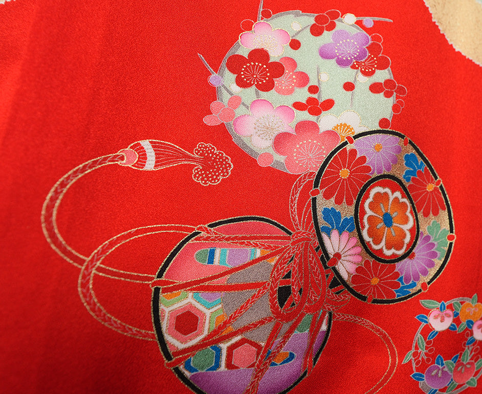 お宮参り 女の子 着物 女児祝着 正絹 のしめ 初着 産着 新品j31047