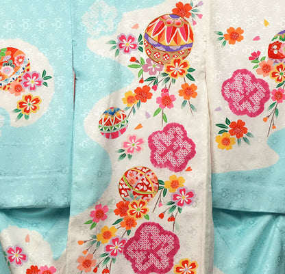 お宮参り 着物 女児祝着 正絹 のしめ 初着 産着 新品j31049