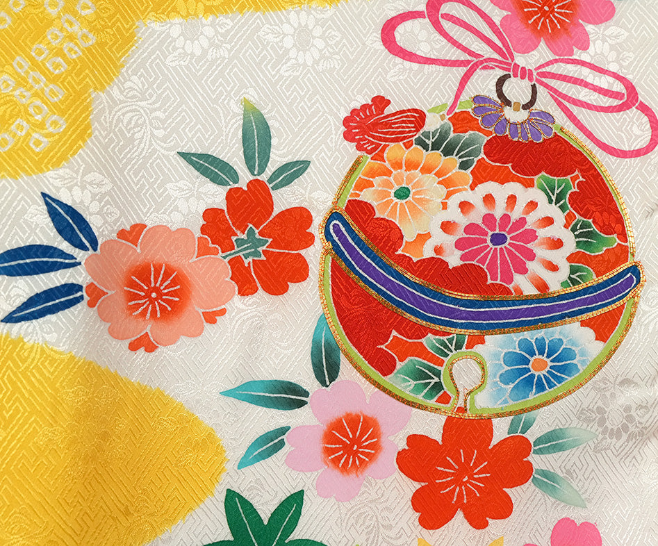 お宮参り 着物 女児祝着 正絹 のしめ 初着 産着 新品j31050