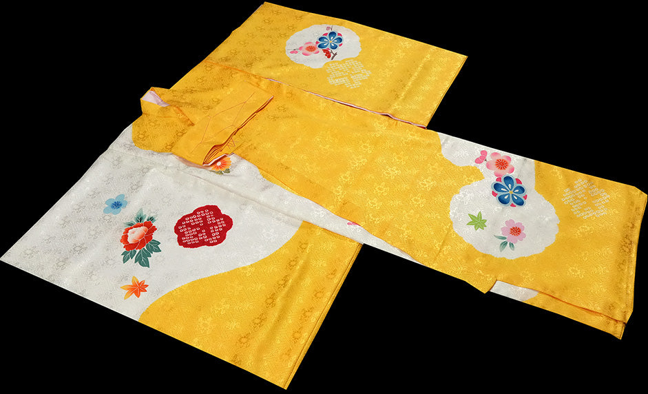 お宮参り 着物 女児祝着 正絹 のしめ 初着 産着 新品j31050