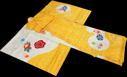 お宮参り 着物 女児祝着 正絹 のしめ 初着 産着 新品j31050