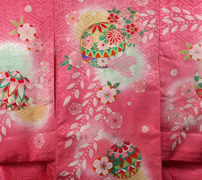 お宮参り 着物 女児祝着 正絹 のしめ 初着 産着 新品j3202