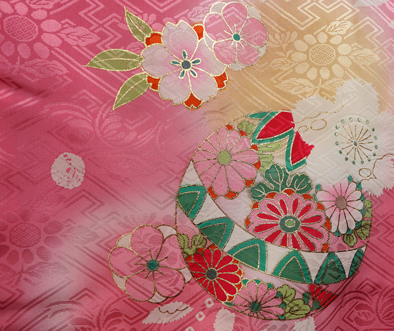 お宮参り 着物 女児祝着 正絹 のしめ 初着 産着 新品j3202