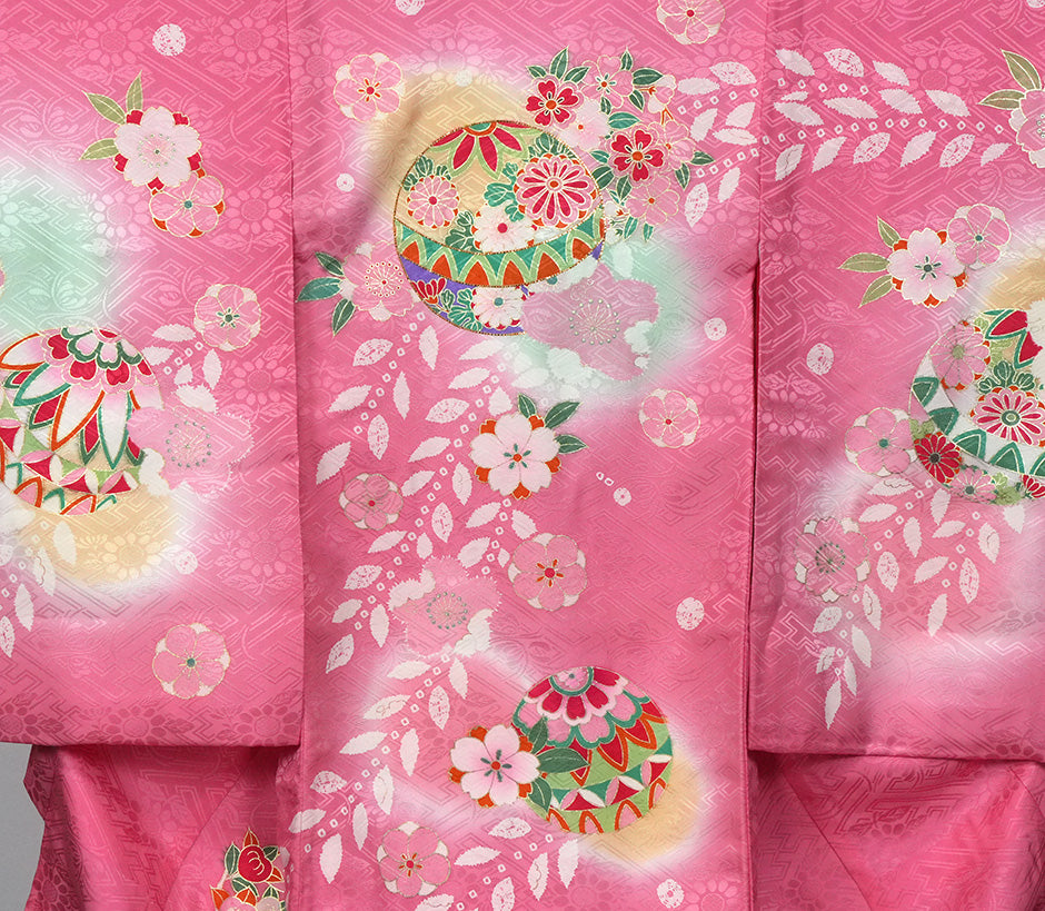 お宮参り 着物 女児祝着 正絹 のしめ 初着 産着 新品j3202