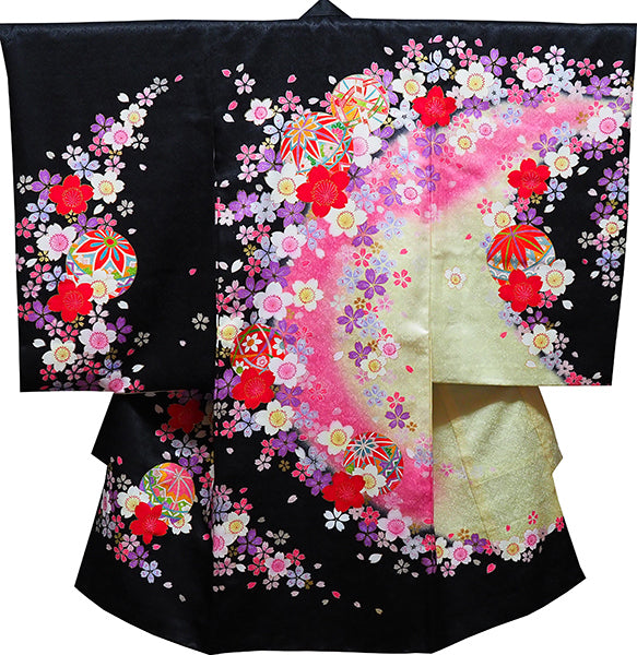 お宮参り 着物 女児祝着 正絹 のしめ 初着 産着 新品j3213