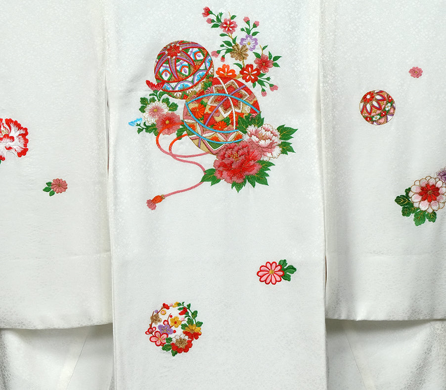 お宮参り 着物 女の子 正絹 祝着 初着 産着 のしめ 新品j3902