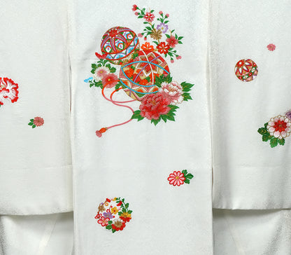 七五三 着物 3歳 女の子【正絹】着物 被布セット 新品 73jc3902