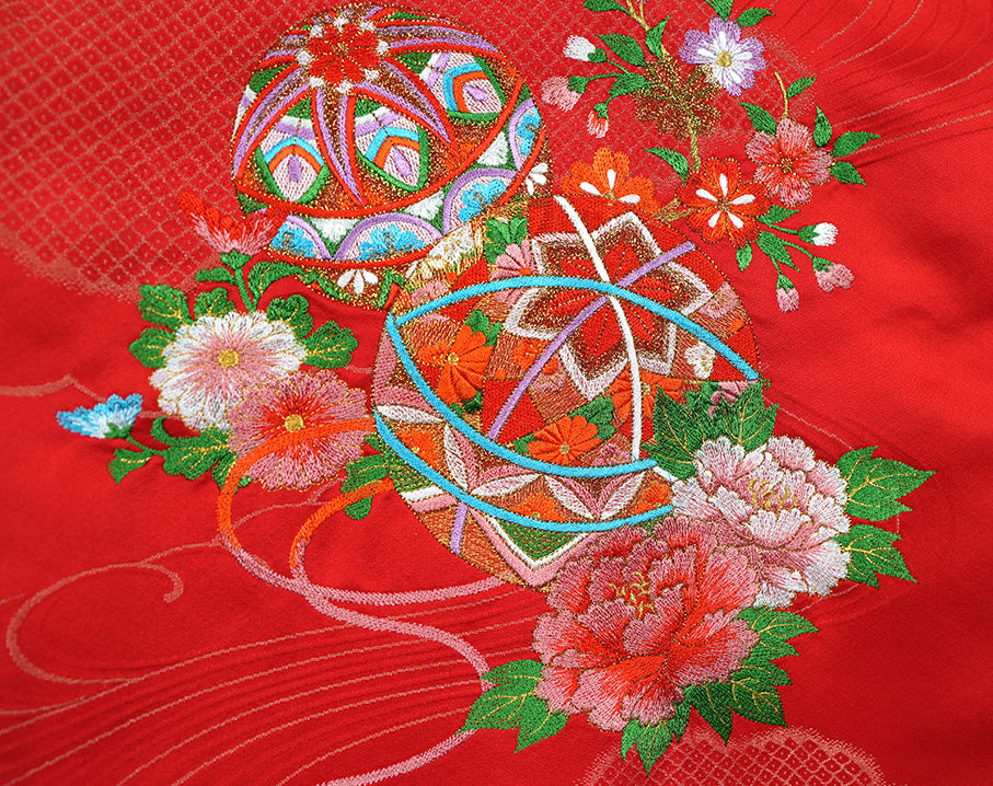 お宮参り 女の子 着物 女児祝着 正絹 のしめ 初着 産着 新品j3903