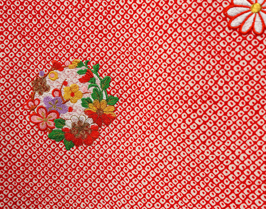 お宮参り 着物 女の子 祝着 正絹 のしめ 初着 産着 新品j3905