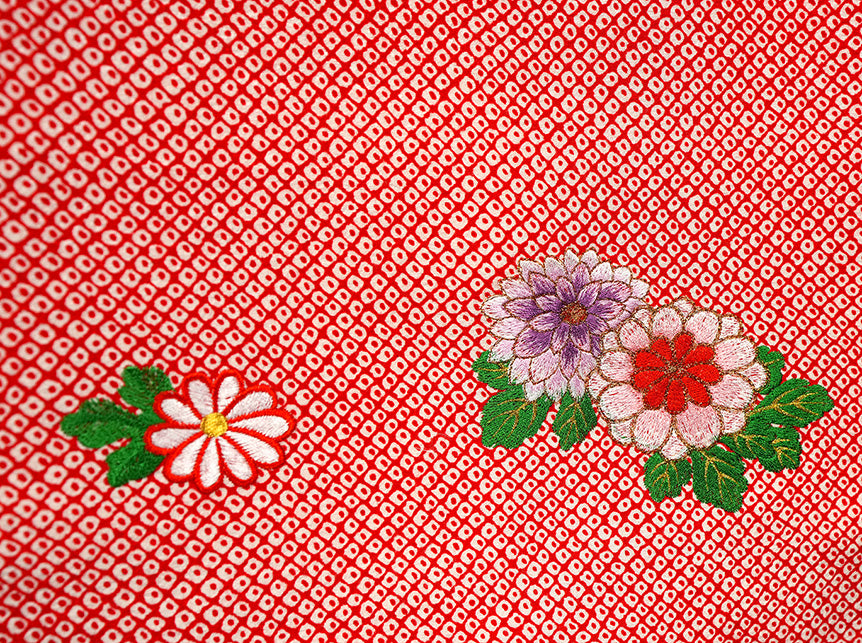 お宮参り 着物 女の子 祝着 正絹 のしめ 初着 産着 新品j3905